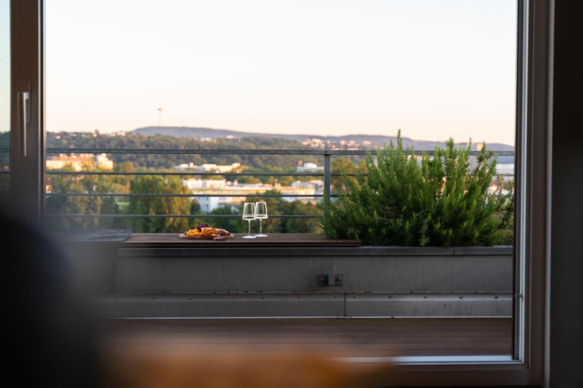 Penthouse Wohnung Mit Schoenem Moselblick In Metternich Кобленц Экстерьер фото