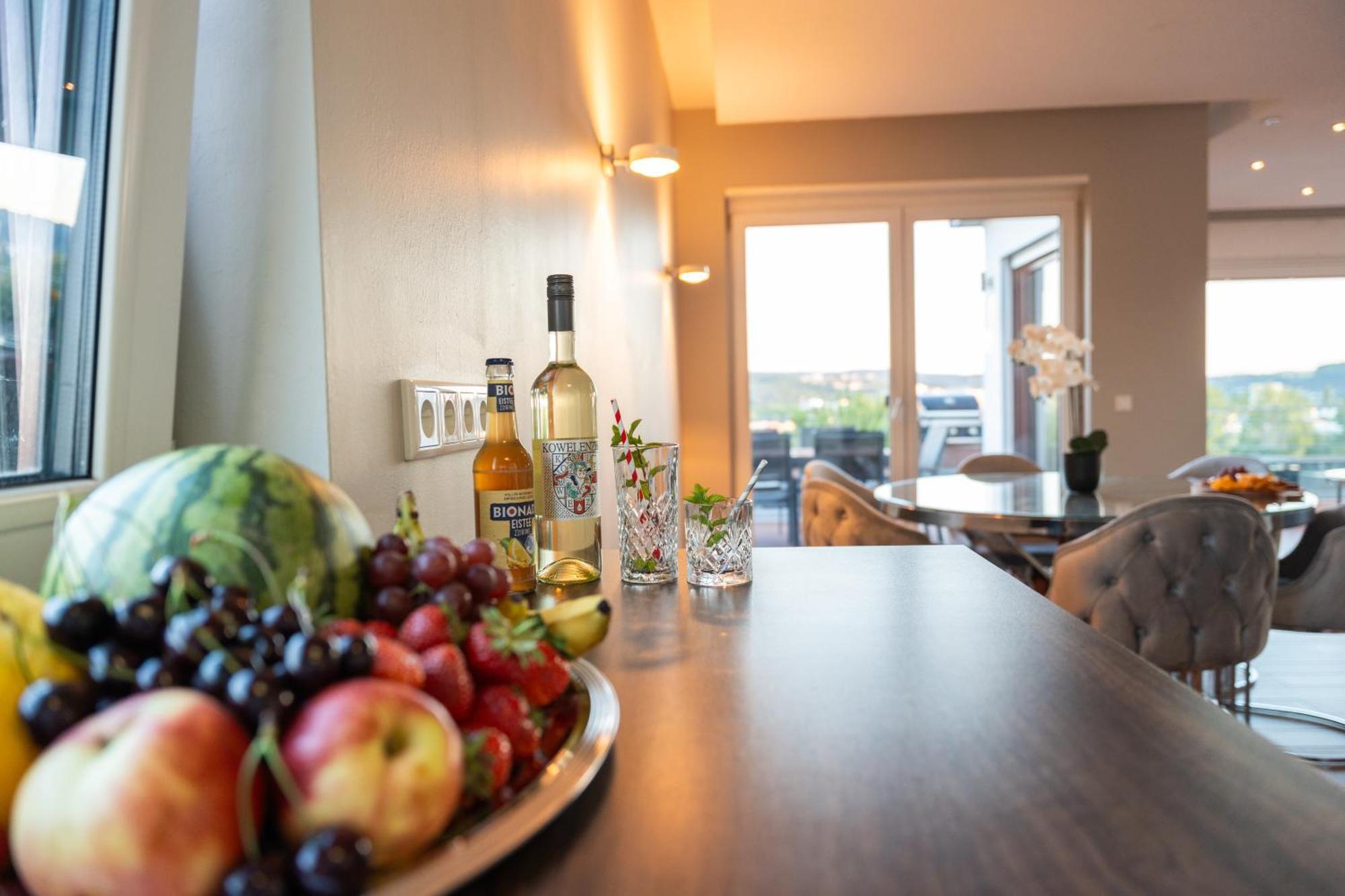 Penthouse Wohnung Mit Schoenem Moselblick In Metternich Кобленц Экстерьер фото