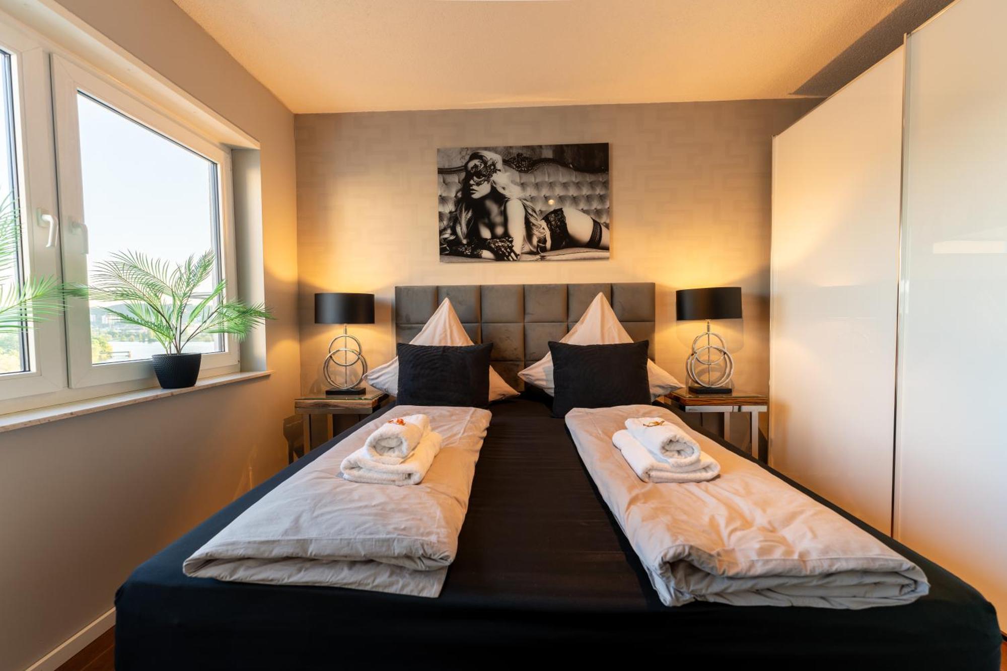 Penthouse Wohnung Mit Schoenem Moselblick In Metternich Кобленц Экстерьер фото